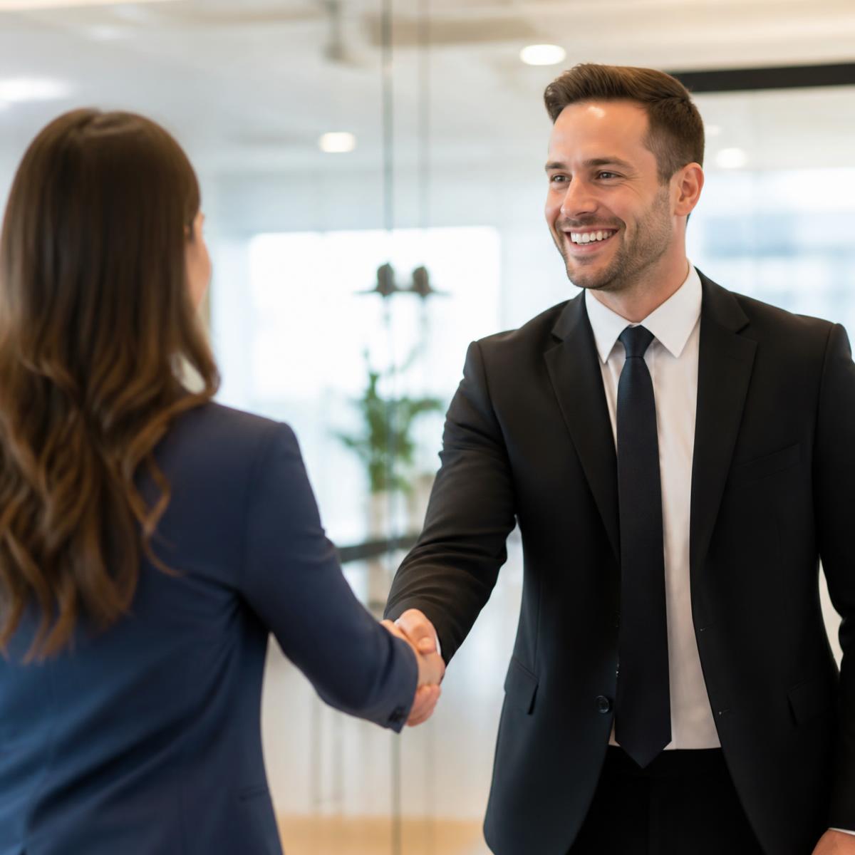 Vera partner shaking hands